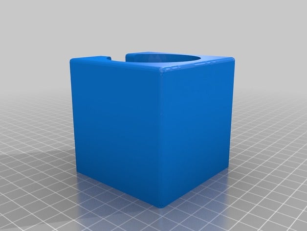 semplice tamper-cube 7 x cm diam 55mm gadget 3D print model - Mito3D