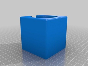 semplice tamper-cube 7 x cm diam 55mm gadget 3d print model - Mito3D