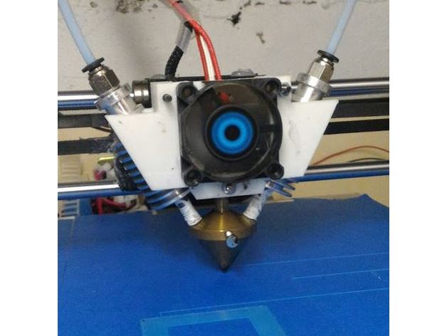 diamond nozzle 2in1 3d printer parts 3D print model - Mito3D