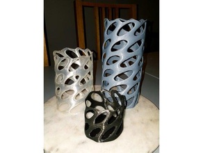 remix voronoi vazo kaplar 3d print model - Mito3D