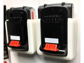 black & decker 20v battery hanger tool holders boxes b&d 3d print model - Mito3D
