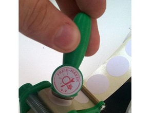 sello de goma la perilla 20mm oficina lleva el stamper stempel 3d print model - Mito3D