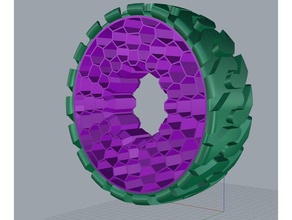 michelin tweel style airless wheel 1 10 rc offroaders done thx palmiga r c vehicles 3d print model - Mito3D