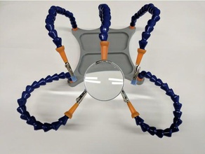 yardım ellerini - lehimleme istasyonu elektronik kol tezgah helikopter drone tutun bacak dört lehim Tel iş 3d print model - Mito3D
