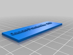 my customized name plaque signs & logos 3d print model - Mito3D
