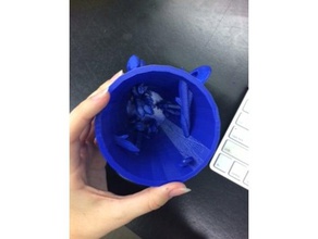 kristal kupa kaplar 3d print model - Mito3D