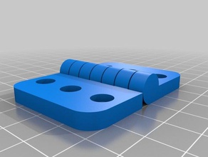 my customized parametric hinge 2525 parts 3d print model - Mito3D