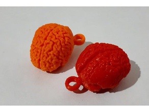 Gehirn Schlüsselbund Schlüsselanhänger kaychain 3d print model - Mito3D