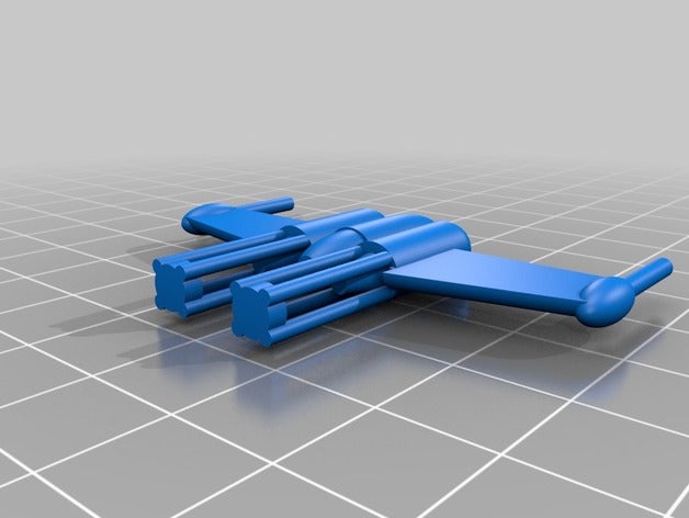 dart combattente giochi b-wing fighter miniature stella le guerre x-wing y-wing 3D print model - Mito3D