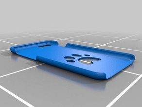 iphone 8 plus Pfotenabdruck Fall 3d print model - Mito3D