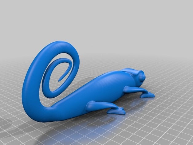 chamaleonlongtail hayvanlar hayvan bukalemun sevimli 3D print model - Mito3D