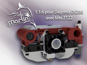 marlin 116 despeje de200 avec t te z122 hex+fontes Impressora 3d extrusoras dagoma discoeasy200 3d print model - Mito3D