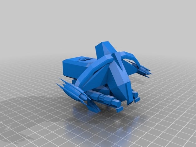 chickenhawk des véhicules aviangalactic aviaire galactique vaisseau spatial starfinder starship 3D print model - Mito3D