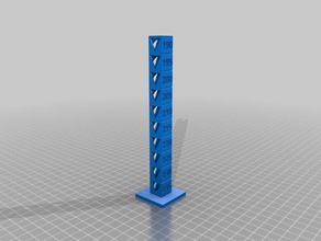 travis' pla 235-190 temp calibration tower 3d printing tests customized 3d print model - Mito3D