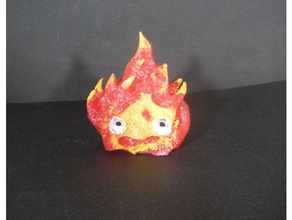 calcifer le creature anime billy crystal il demone fuoco dello spirito fiamma ghibli howl urla in movimento castello magia miyazaki piro 3d print model - Mito3D