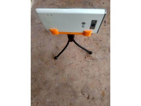 ultra simple tripod phone holder mobile camera smartphone adapter 3d print model - Mito3D