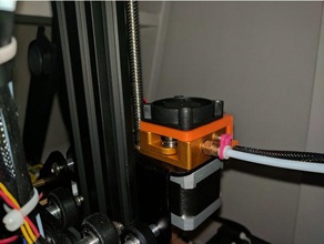 mk8 filament feeder cooler - 40mm fan 3d printer accessories cr10 creality cr-10 extruder 3d print model - Mito3D