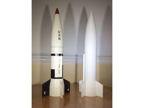 1 17th scale modular aries model rocket vehicles 3d print model - Mito3D
