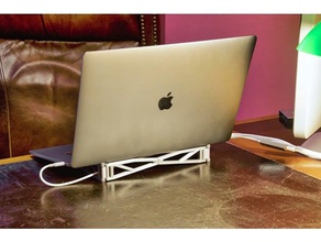 o macbook pro de dobramento suporte computador a apple 3d print model - Mito3D