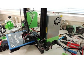 power supply mount tevo tarantula 2020 extrusion 3d printing cover 3d print model - Mito3D