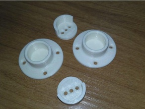 16mm tube holder replacement parts 3d print model - Mito3D