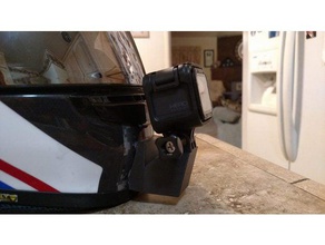 shoei rf-1200 casco gopro fpv barbilla de montaje resistente permanente la cámara el monte 3d print model - Mito3D