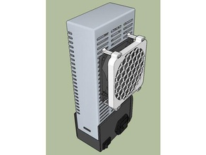 prusa i3 mk2 80mm bloc d'alimentation de ventilateur 2 options L'imprimante 3d pièces Ventilateur grill Montant montage du 3d print model - Mito3D