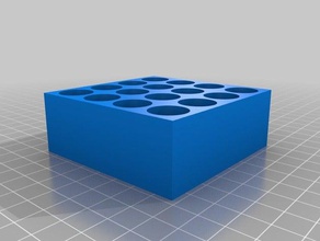 1 dram vial tray organization customized 3d print model - Mito3D