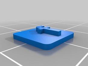 facebook logo 3d baskı logosu 3d print model - Mito3D