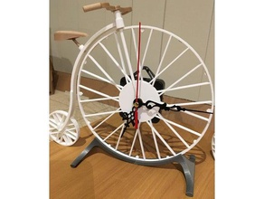 Fahrrad-Uhr stehen Fahrrad Uhr stand 3d print model - Mito3D