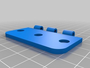 my customized parametric hinge parts 3d print model - Mito3D