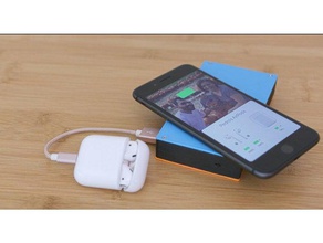 portatile qi caricabatterie l'elettronica batteria il fai da te iphone wireless 3d print model - Mito3D