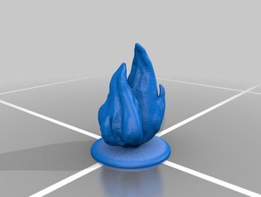 fire marker games dungeons dragons frostgrave gaming mini miniature tabletop token 3d print model - Mito3D