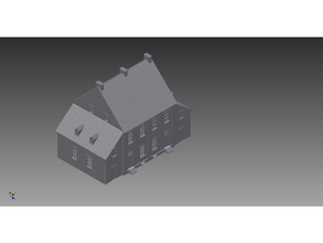 casa di minatori - bergarbeiterhaus edifici e strutture berarbeiterhaus bergbau edificio carbonaia haus siedlungshaus 3d print model - Mito3D