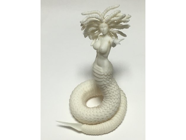 küçük mafsallı lamia yaratıklar canavar mitoloji iş ortamına uygun olmayan çıplak kadın 3D print model - Mito3D