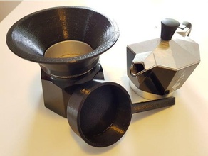 caffe funnel bialetti 4 cups moka 3d printing 3d print model - Mito3D
