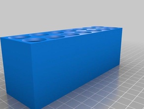 my customized screwdriver stand 2x7x14 tool holders & boxes 3d print model - Mito3D