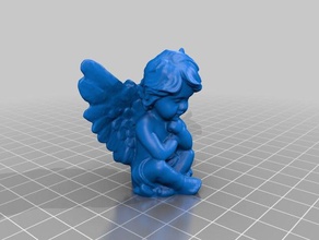 dreaming angel - 3d scan scans & replicas scanning christmas decoration decorations diy figure figurine model modelling xmas 3d print model - Mito3D
