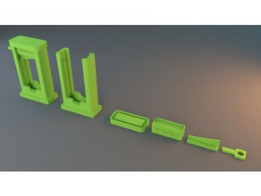 arbeiten fuillotine finger-guillotine mechanische Spielzeuge 3d print model - Mito3D