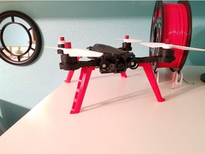 mjx bugs 6 8 étendu les jambes à l'atterrissage de force r c véhicules bugs6 bugs8 drone course d'atterrissage mjxrc pièces rechange espaceurs des stands jambe 3d print model - Mito3D