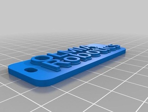 mi personalizados multilínea tag llavero llaveros personalizado 3d print model - Mito3D