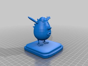 perfurado mal birdy teste A impressão 3d 3d print model - Mito3D