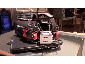 fpv piloto de simulação óculos proteção adaptador montagem r c veículos composto simulador voo racer hdmi quanum a jogo vídeo 3d print model - Mito3D