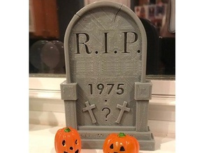 lápida de halloween props el cementerio decoración prop vacaciones desecho Lapida decoracion 3d print model - Mito3D