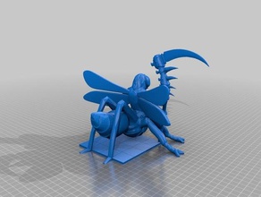 deskari playsets demônio demon lord inseto miniatura pathfinder rpg 3d print model - Mito3D
