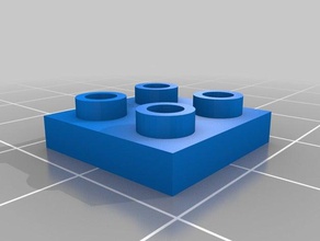 lego 2x2 placa juguetes de construcción personalizado 3d print model - Mito3D