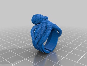 cthulhu halloween ring jewelry openscad 3d print model - Mito3D