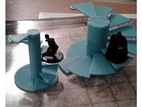 escadas em espiral 28mm escala jogos dnd masmorras miniatura o terreno 3d print model - Mito3D