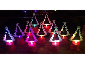 árvore de natal leds que mudam cor eletrônica desafio decoração led legal dyi eletronics do agregado familiar diodo emissor luz lâmpada montagem multicolor rgb úteis 3d print model - Mito3D