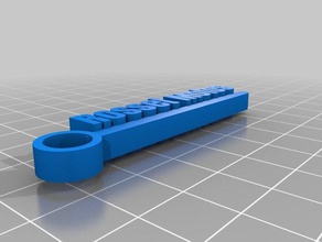 rosset motos Schlüsselanhänger kundengebundene 3d print model - Mito3D